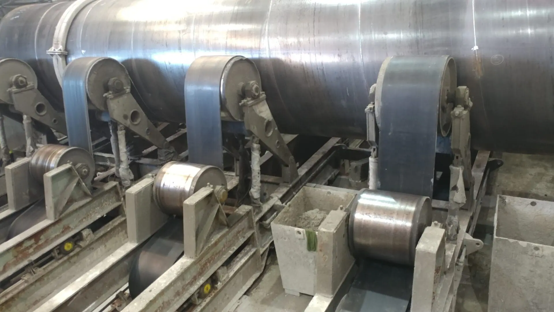 concrete pipe spinning belts